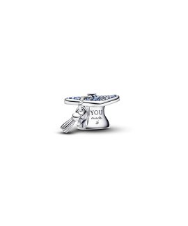 Pandora Sparkling Blue 2026 Graduation Cap Joia Conta Mulher 794461C01
