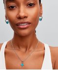 Pandora Turquoise Murano Glass and Glitter Joia Conta Mulher 794701C01