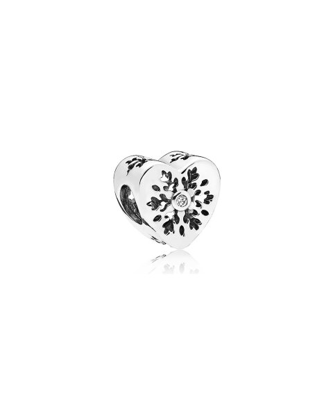 Pandora Snowflake Heart Joia Conta Mulher 796359CZ