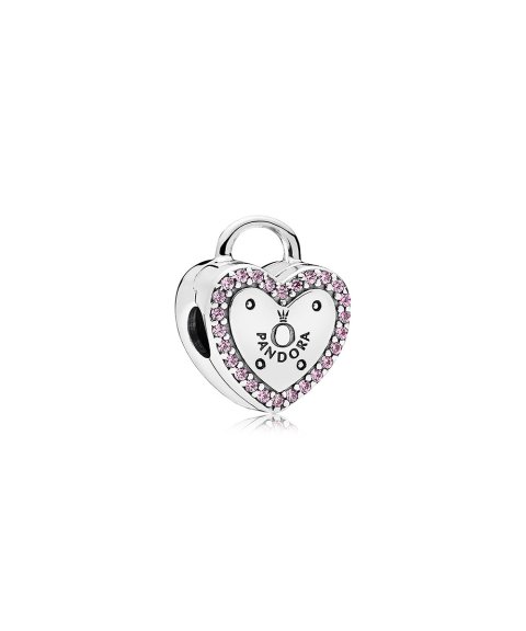 Pandora Lock Your Promise Joia Conta Clip Mulher 796556FPC