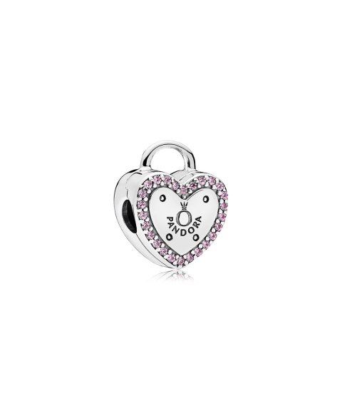 Pandora Lock Your Promise Joia Conta Clip Mulher 796556FPC Pandora Lock Your Promise Joia Conta Clip Mulher 796556FPC
