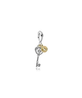 Pandora Key to My Heart Joia Conta Pendente Pulseira Mulher 796593