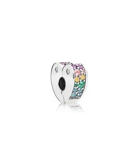 Pandora Multi-Colour Arcs of Love Joia Conta Clip Mulher 797020NRPMX