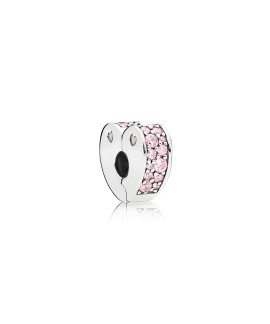 Pandora Pink Arcs of Love Joia Conta Clip Mulher 797020PCZ