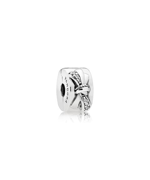 Pandora Shiny Bow Joia Conta Clip Mulher 797304CZ