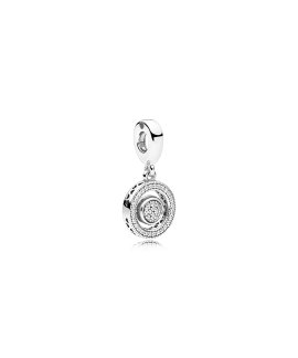 Pandora Spinning Signature Joia Conta Pendente Pulseira Mulher 797430CZ