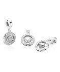 Pandora Spinning Signature Joia Conta Pendente Pulseira Mulher 797430CZ