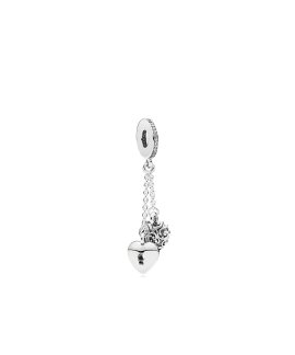 Pandora Lock and Heart Joia Conta Pendente Pulseira Mulher 797642CZ