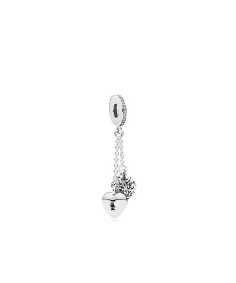 Pandora Lock and Heart Joia Conta Pendente Pulseira Mulher 797642CZ