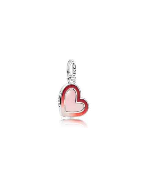 Pandora Asymmetric Hearts of Love Joia Conta Pendente Pulseira Mulher 797820ENMX