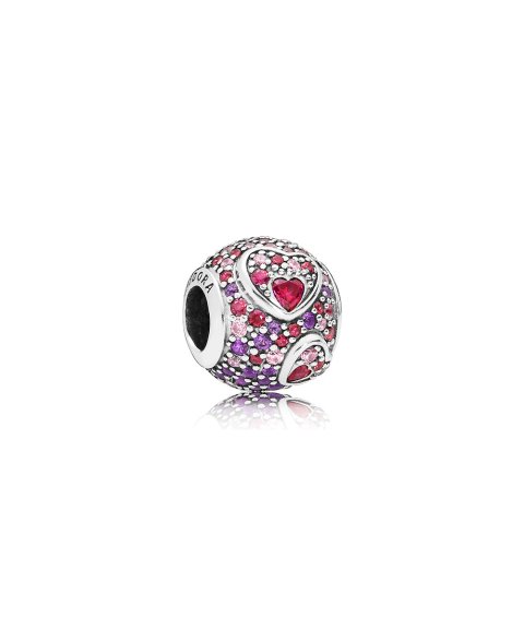 Pandora Asymmetric Hearts of Love Joia Conta Mulher 797826CZRMX