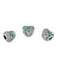 Pandora Gleaming Clover Heart Joia Conta Mulher 797869NRGMX Pandora Gleaming Clover Heart Joia Conta Mulher 797869NRGMX