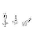 Pandora Four-Petal Flower Joia Conta Pendente Pulseira Mulher 797969CZ