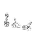 Pandora Knotted Hearts Joia Conta Pendente Pulseira Mulher 798095CZ