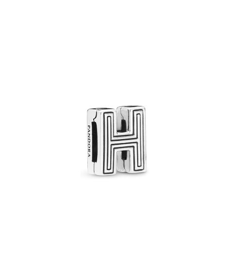 Pandora Reflexions Letter H Joia Conta Clip Mulher 798204