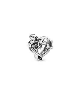 Pandora Heart Treble Clef Joia Conta Mulher 798346