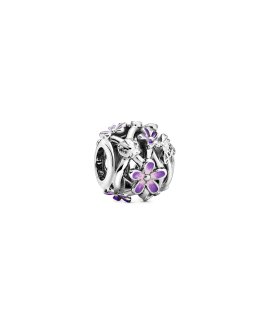 Pandora Openwork Purple Daisy Joia Conta Mulher 798772C02