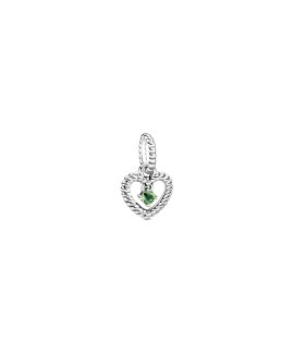 Pandora My True Colours Verde Primavera Joia Conta Pendente Pulseira August Birthstone Heart Mulher 798854C10