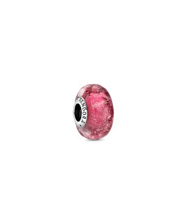 Pandora Wavy Fancy Pink Murano Joia Conta Mulher 798872C00