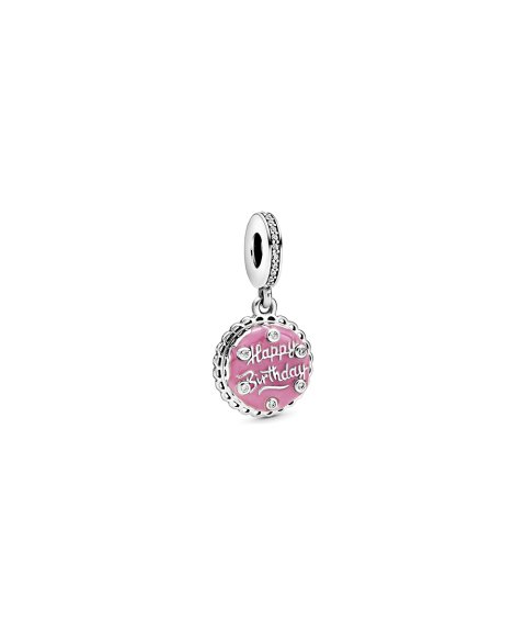 Pandora Pink Birthday Cake Joia Conta Pendente Pulseira Mulher 798888C01