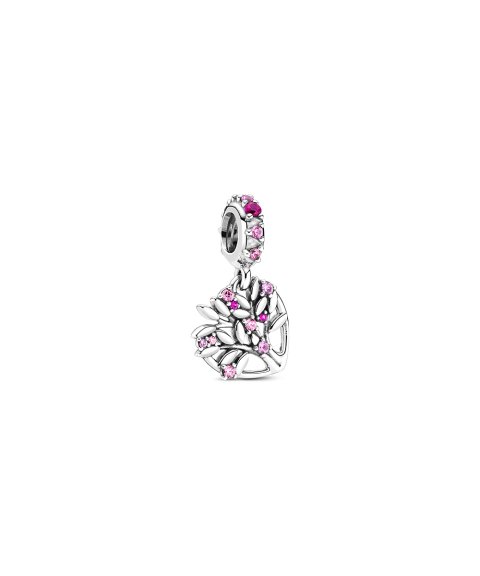 Pandora Pink Heart Family Tree Joia Conta Pendente Pulseira Mulher 799153C01