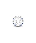 Pandora Clear and Blue Sparkling Joia Conta Clip Mulher 799171C01