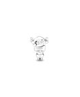 Pandora Red Nose Reindeer Joia Conta Mulher 799208C01