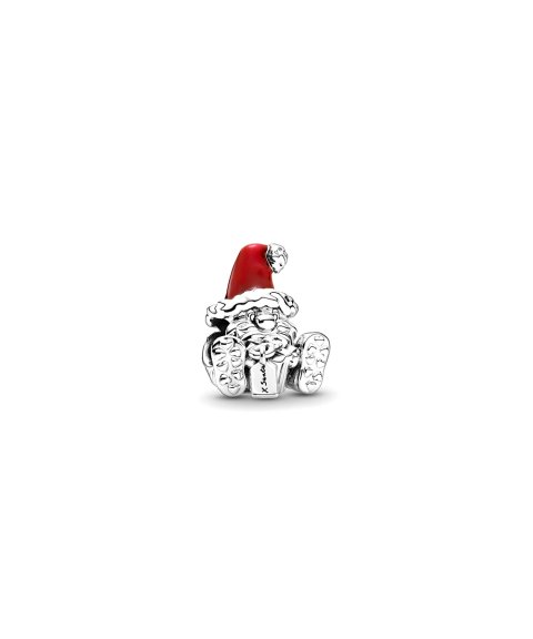 Pandora Seated Santa Claus and Present Joia Conta Mulher 799213C01