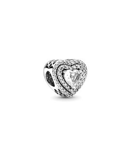 Pandora Sparkling Levelled Hearts Joia Conta Mulher 799218C01