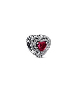 Pandora Sparkling Levelled Heart Joia Conta Mulher 799218C02
