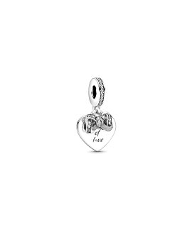 Pandora Bow and Love Heart Joia Conta Pendente Pulseira Mulher 799221C01