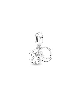 Pandora Sleeping Moon and Stars Joia Conta Pendente Pulseira Mulher 799242C01