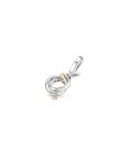 Pandora Two-tone Wedding Rings Joia Conta Pendente Pulseira Mulher 799319C01 Pandora Two-tone Wedding Rings Joia Conta Pendente Pulseira Mulher 799319C01