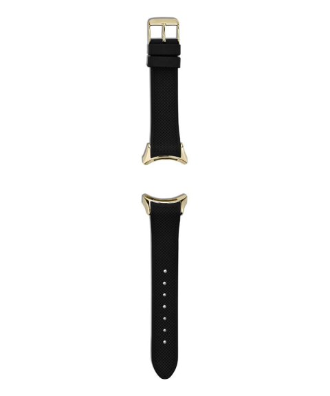 Pandora Black Rubber Strap With Stainless Steel Buckle Bracelete Mulher 882031BK Pandora Black Rubber Strap With Stainless Steel Buckle Bracelete Mulher 882031BK
