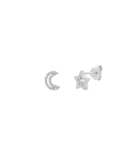 Pereirinha Lua e Estrela Joia Brincos Mulher 99BR00095