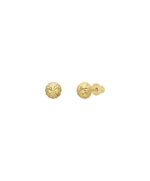 Pereirinha Esferas Facetadas 6mm Joia Brincos Ouro 9K Mulher 9KPEO192BR6264 Pereirinha Esferas Facetadas 6mm Joia Brincos Ouro 9K Mulher 9KPEO192BR6264