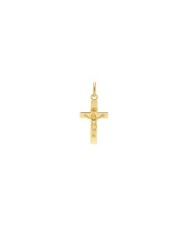 Pereirinha Crucifixo Joia Pendente Colar Cruz Ouro 9K 9KPEOBER34