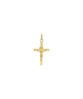 Pereirinha Crucifixo Joia Pendente Colar Cruz Ouro 9K 9KPEOBER35