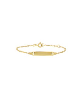 Pereirinha Clássicos Malha Cadeado com Chapa Joia Pulseira Ouro 9K 9KPEOPUL28