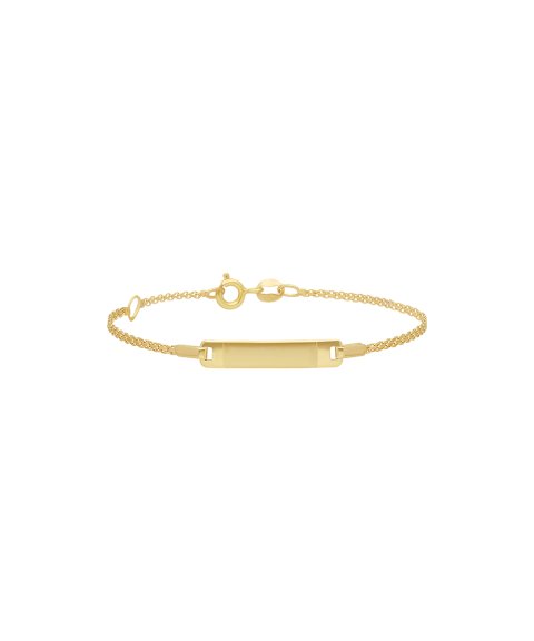 Pereirinha Clássicos Malha Bismark com Chapa Joia Pulseira Ouro 9K 9KPEOPUL34 Pereirinha Clássicos Malha Bismark com Chapa Joia Pulseira Ouro 9K 9KPEOPUL34