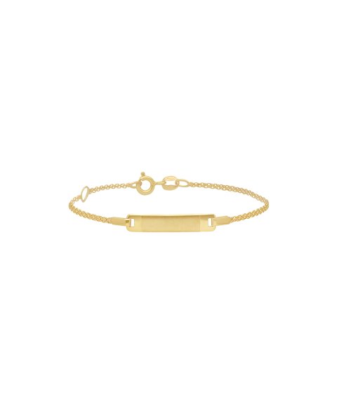 Pereirinha Clássicos Malha Bismark com Chapa Joia Pulseira Ouro 9K 9KPEOPUL35 Pereirinha Clássicos Malha Bismark com Chapa Joia Pulseira Ouro 9K 9KPEOPUL35