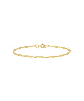 Pereirinha Clássicos Malha Singapura Joia Pulseira Ouro 9K Mulher 9KPEOPUL40