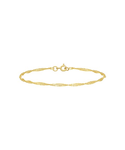 Pereirinha Clássicos Malha Singapura Joia Pulseira Ouro 9K Mulher 9KPEOPUL40