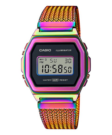 Casio Vintage Iconic Rainbow Relógio A1000PRW-1ER