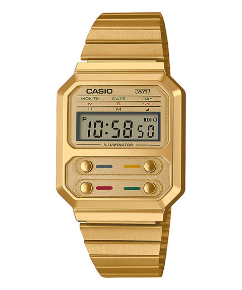 Casio Vintage Edgy Relógio A100WEG-9AEF Casio Vintage Edgy Relógio A100WEG-9AEF