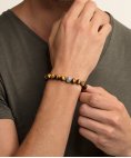 Thomas Sabo Ethnic Tiger s Eye Brown Joia Pulseira A1679-826-2-L17