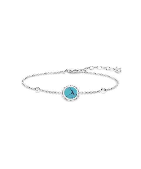 Thomas Sabo Turquoise Stone Joia Pulseira Mulher A1767-405-17-L19