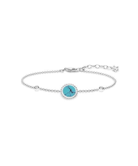 Thomas Sabo Turquoise Stone Joia Pulseira Mulher A1767-405-17-L19 Thomas Sabo Turquoise Stone Joia Pulseira Mulher A1767-405-17-L19