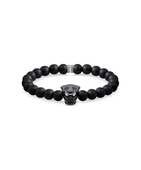 Thomas Sabo Black Cat Onyx Joia Pulseira A1777-916-11-L17 Thomas Sabo Black Cat Onyx Joia Pulseira A1777-916-11-L17