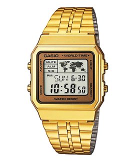 Casio Collection Retro World Time Relógio A500WEGA-9EF